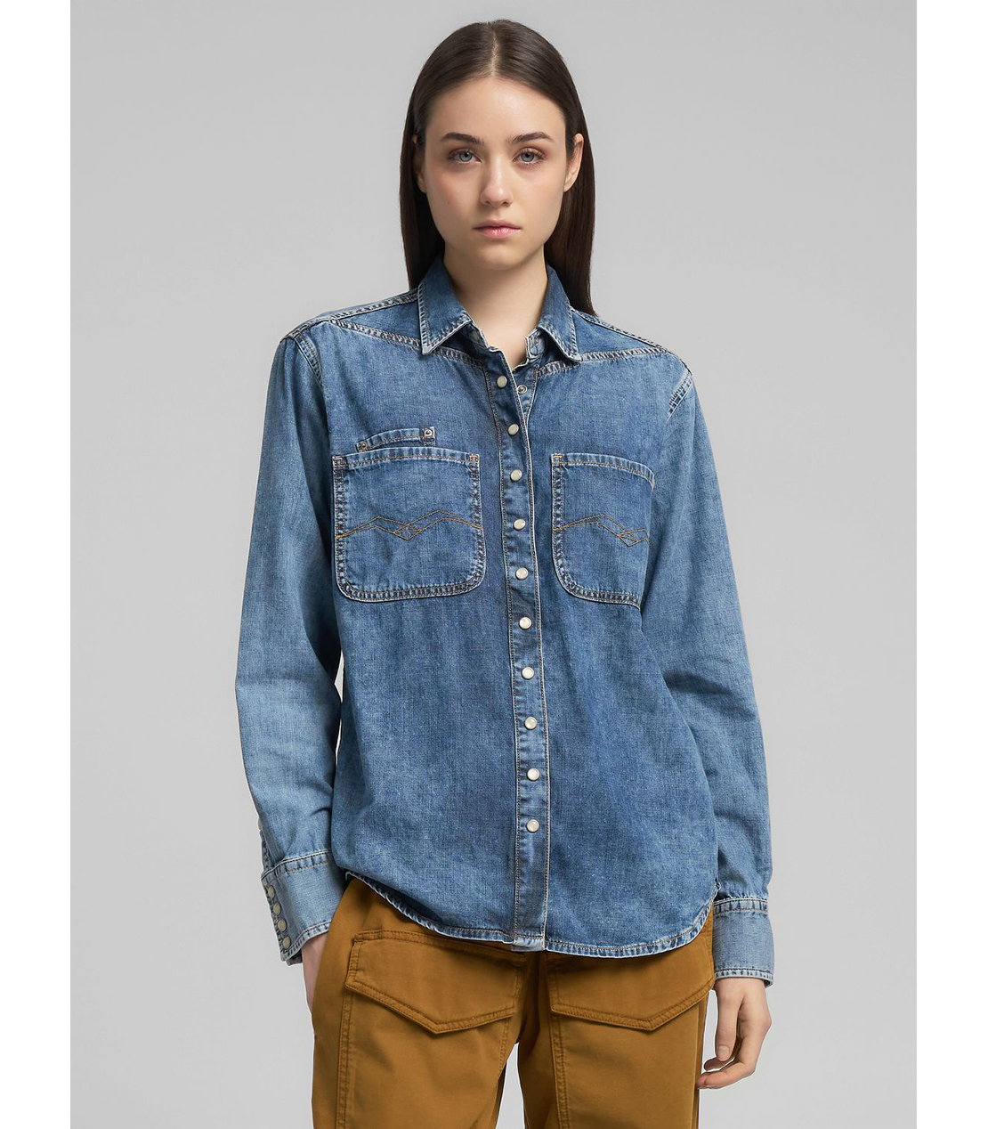 オーバーフィット デニムシャツ 詳細画像 ブルー 2